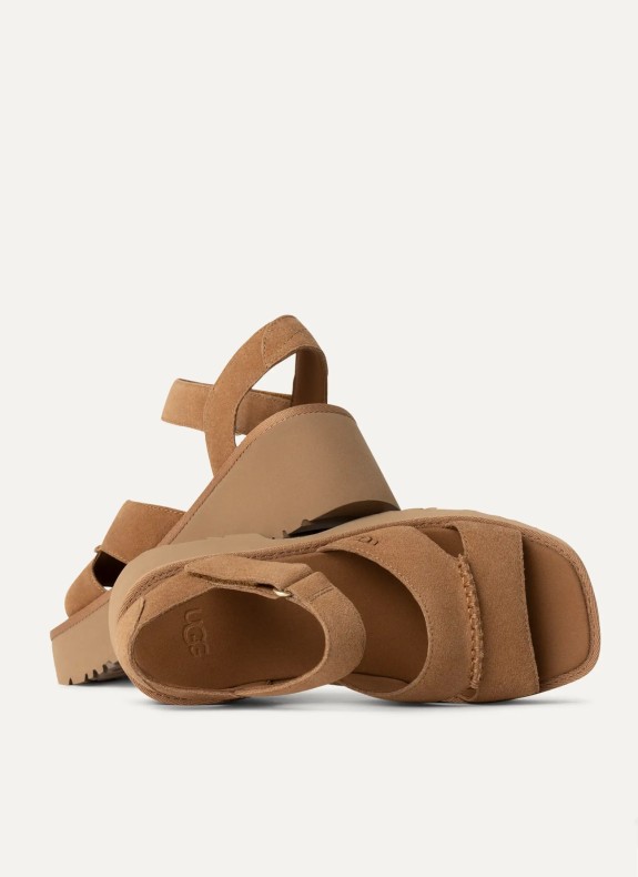Sandalia Ugg New Heights Ankle Strap couro