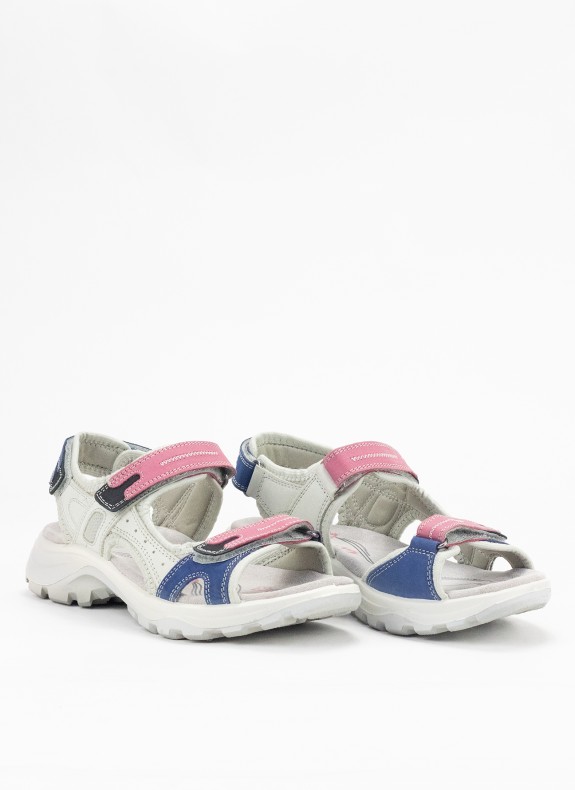 Sandale de Sport en Cuir pour Femme en Couleur Fuchsia