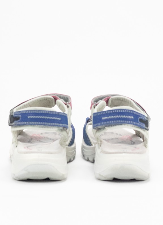 Sandalia Deportiva de Piel para Mujer en Color Fucsia