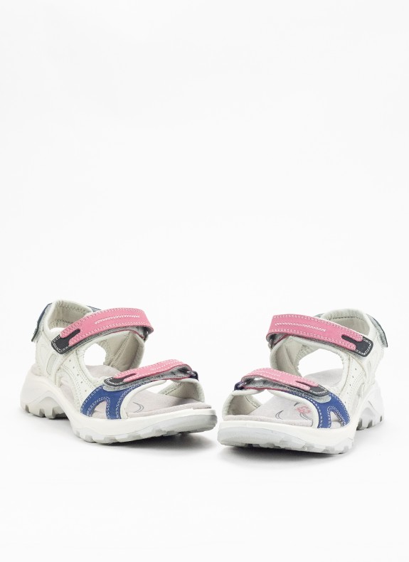 Sandale de Sport en Cuir pour Femme en Couleur Fuchsia