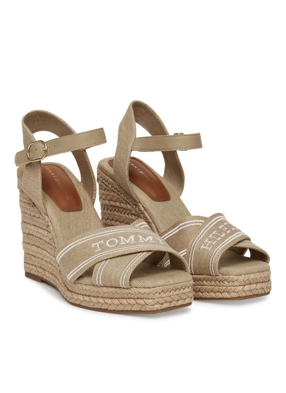 TOMMY HILFIGER ESPADRILLES À TALON COMPENSÉ ÉLEVÉ