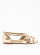 Golden Sandal für Damen mit Schnalle