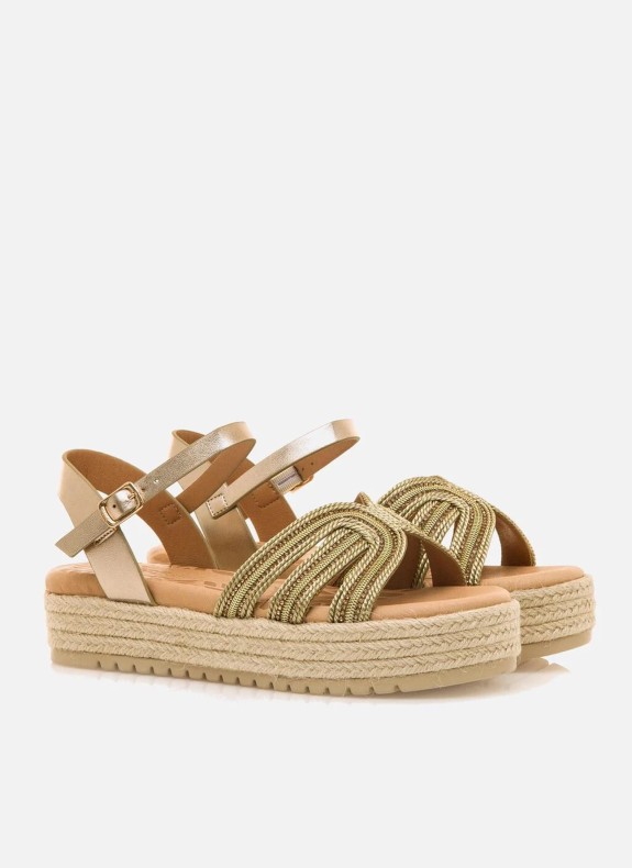 Sandalia Mustang Amelie 54501 ouro