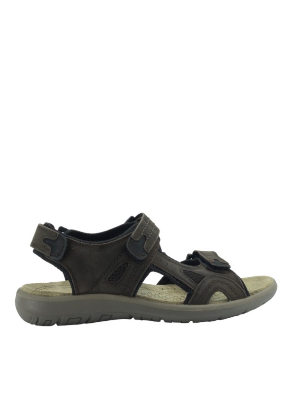 Sandale en Cuir pour Homme en Couleur Marron