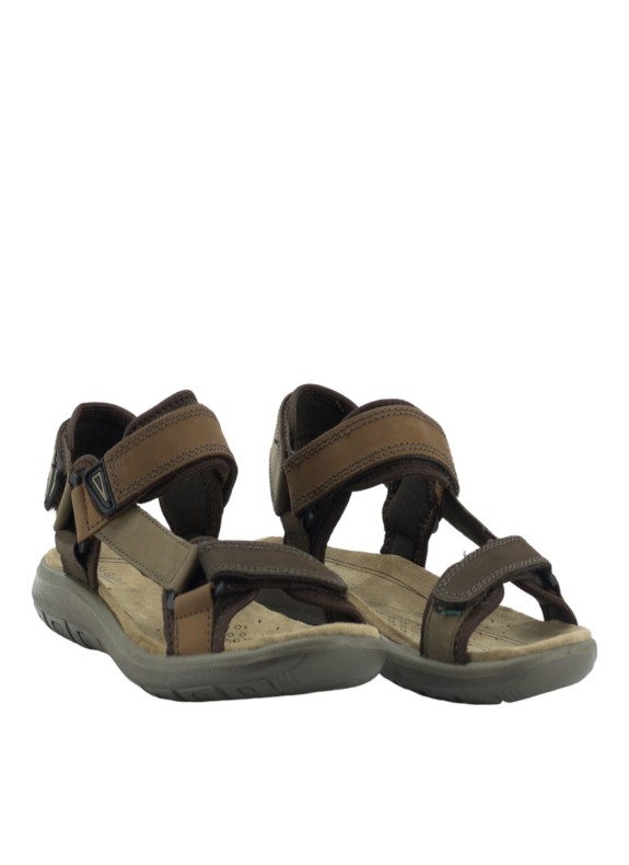 Sandalo di pelle sportiva per uomo multicolore