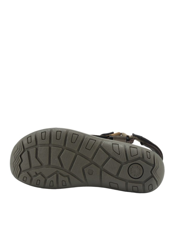 Sandalo di pelle sportiva per uomo multicolore