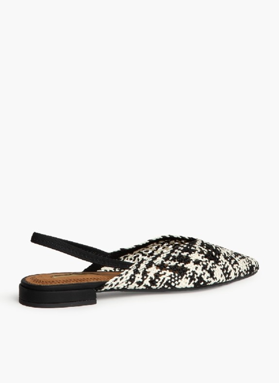 Chaussure à talon ouvert pour femme en couleur noire