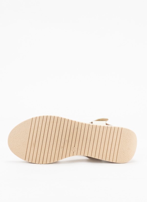 Sandale de Sport en Cuir pour Femme en Couleur Blanche