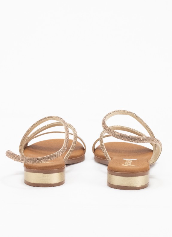 Sandales pour Femme en Couleur Or