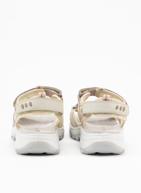 Sandale de Sport en Cuir pour Femme en Couleur Or