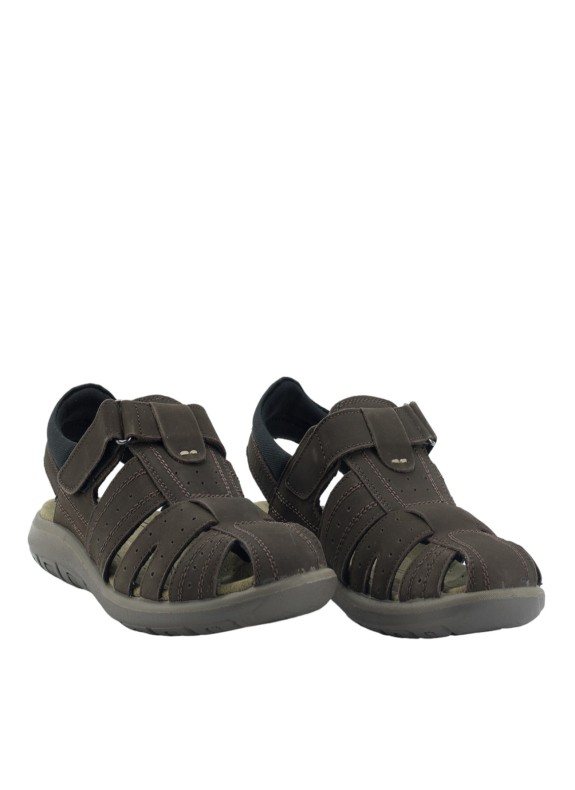 Haut Sandal für Mann in Braun Farbe