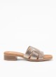 Skin Sandal mit Frauen Bacon in Farbe Cava