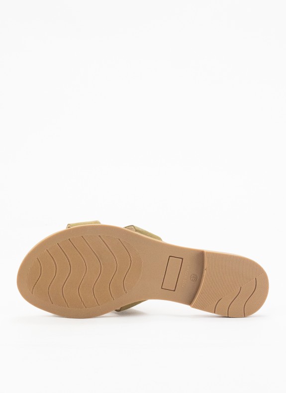 Sandalia Skin Plate für Damen Farbe Kaki