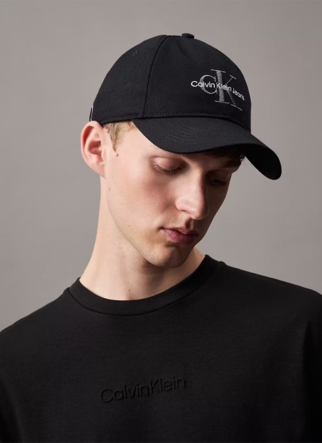 Gorra Calvin Klein Monologo Embroidery Baseball Cap preto