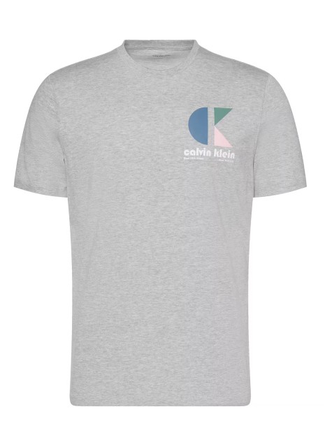 T-shirt Calvin Klein Ck Bh Logo Graphic Tee cinza