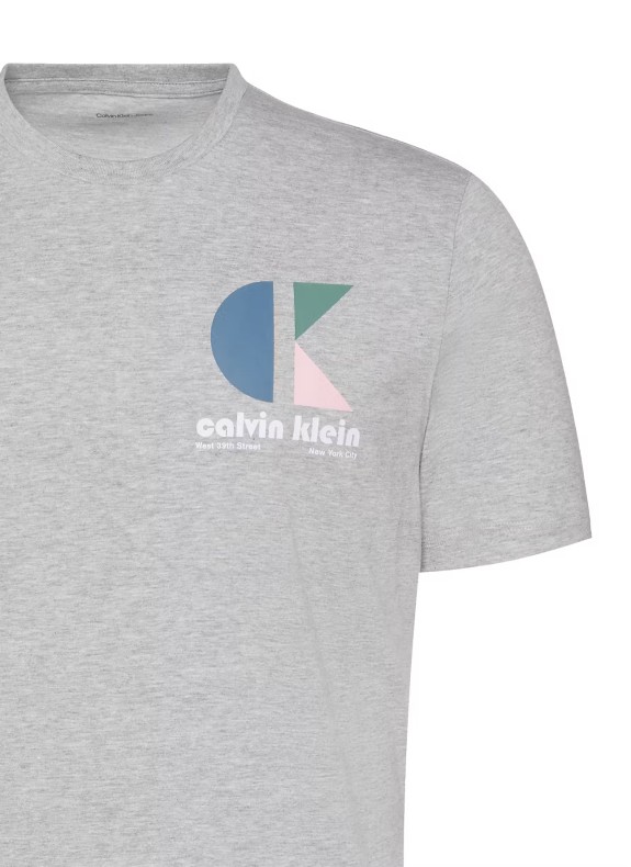 T-shirt Calvin Klein Ck Bh Logo Graphic Tee cinza