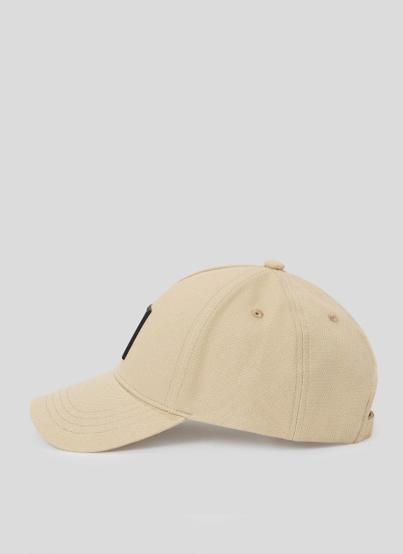 Gorra Karl Lagerfeld KLJ box logo cap beige