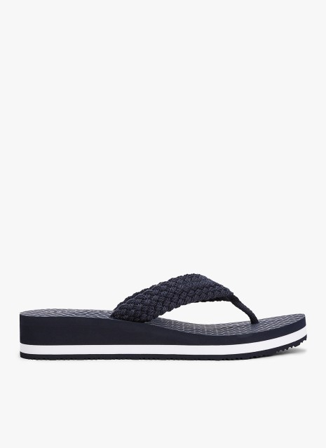 Sandale de plage mi-hauteur en crochet TH Tommy Hilfiger marine