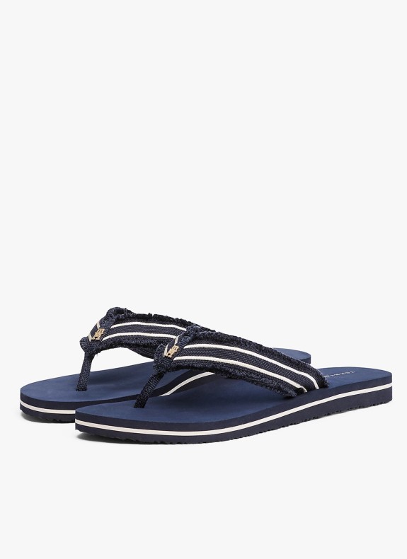 Chancla Tommy Hilfiger TH Webbing Beach Sandal marinho