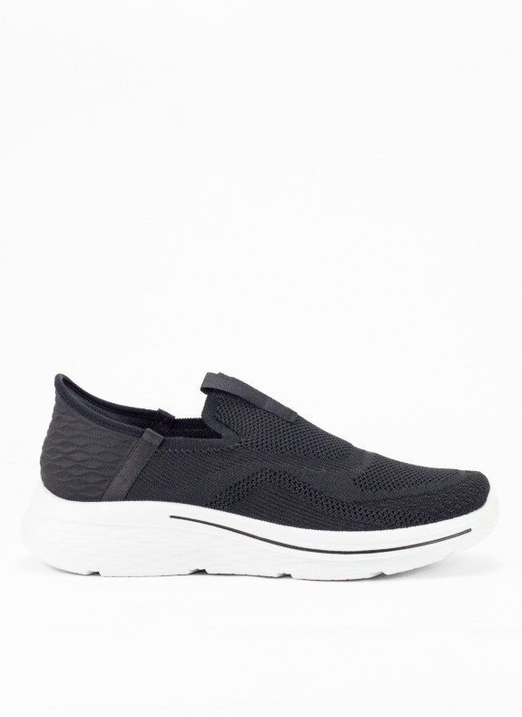 Chaussures de Sport Slip-on pour Homme en Couleur Noire