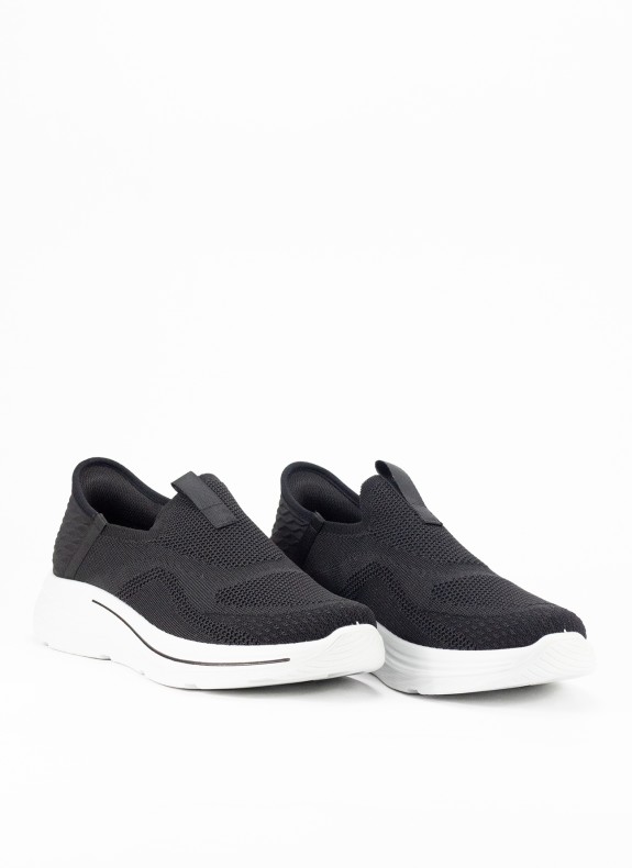 Chaussures de Sport Slip-on pour Homme en Couleur Noire