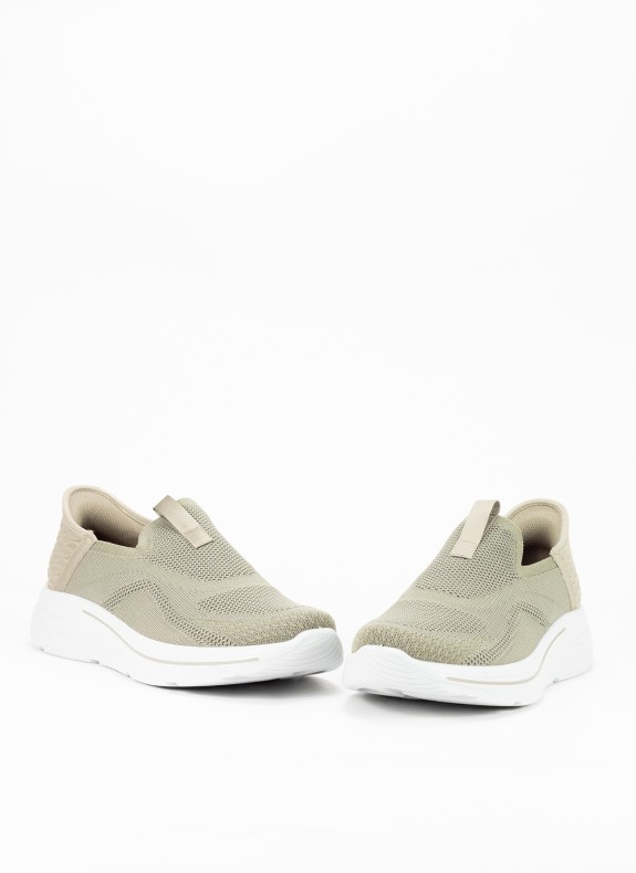 Baskets de sport slip-on pour homme en couleur kaki