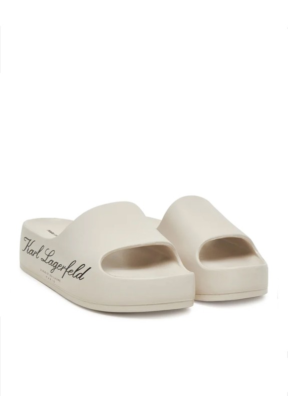 Claquette Karl Lagerfeld Kobo II Hotel Logo Slide beige