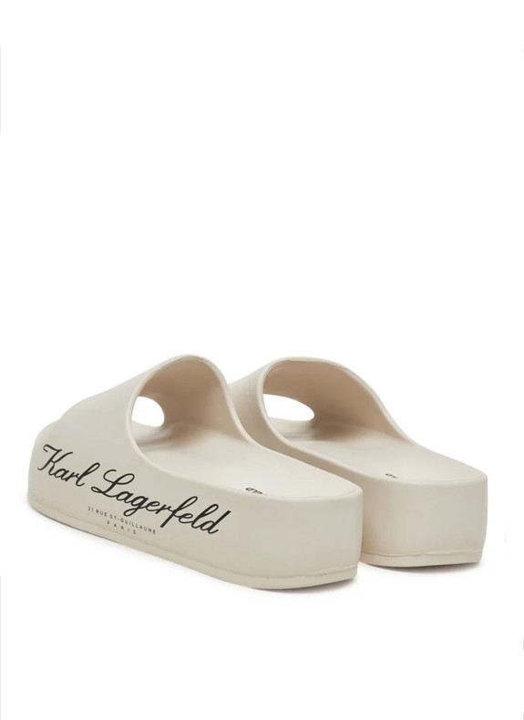 Chancla Karl Lagerfeld Kobo II Hotel Logo Slide beige