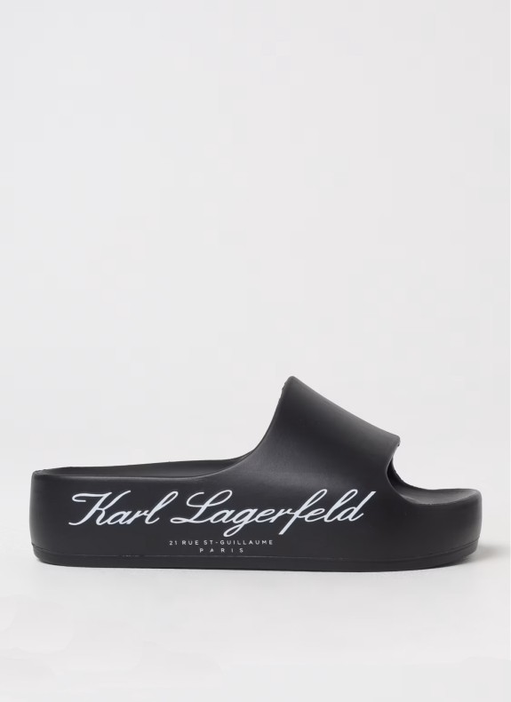 Chancla Karl Lagerfeld Kobo II Hotel Logo Slide negro