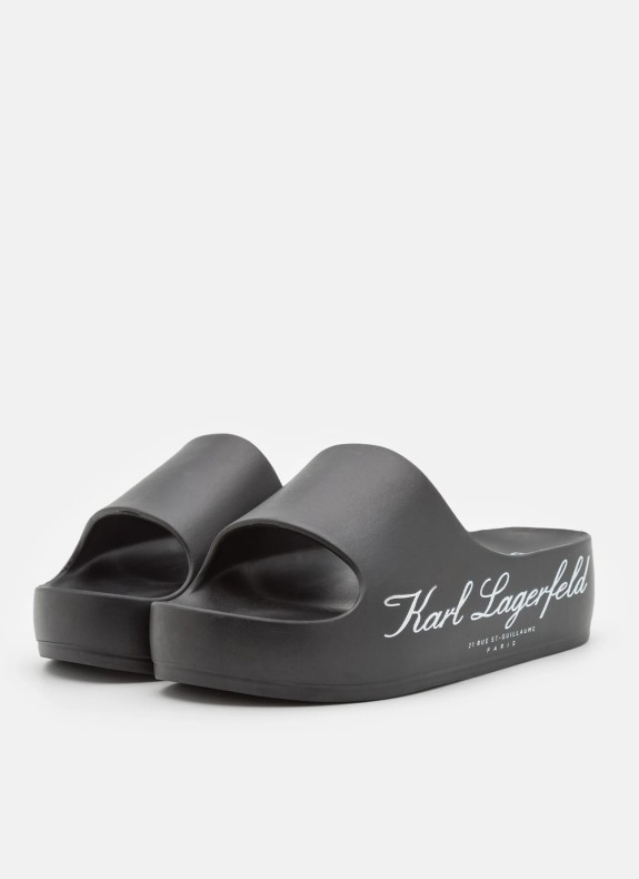 Chancla Karl Lagerfeld Kobo II Hotel Logo Slide negro