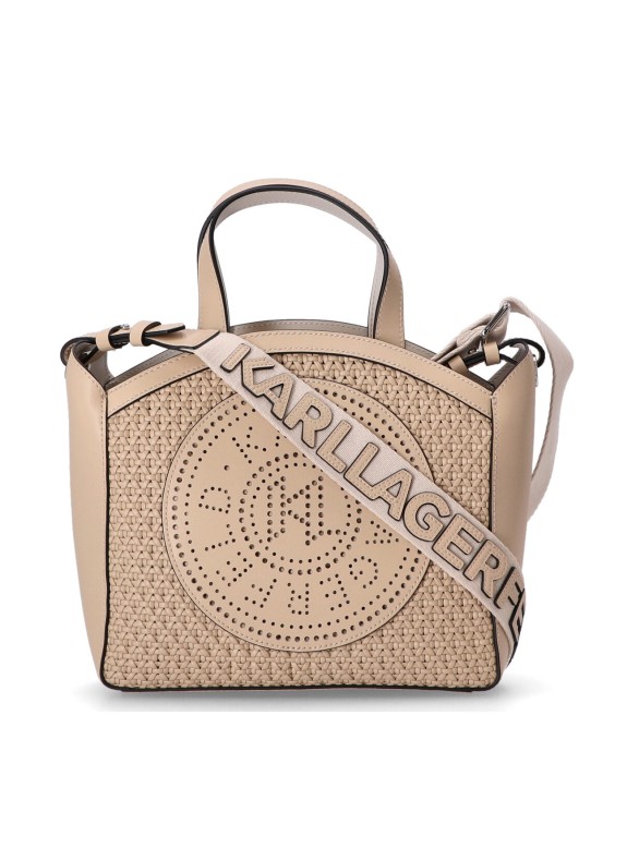 Bolso Karl Lagerfeld K / Cerchio Sm Tote Woven beige