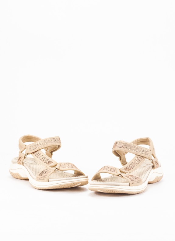 Sport Sandalia per le donne in colore beige