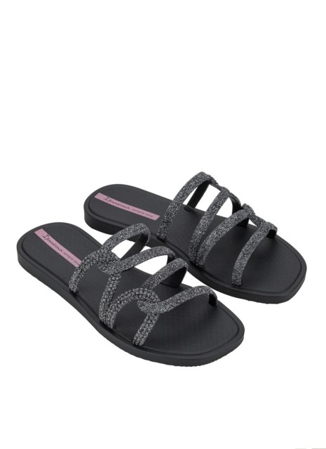 Chancla Ipanema Solar Glow Sand AD preto