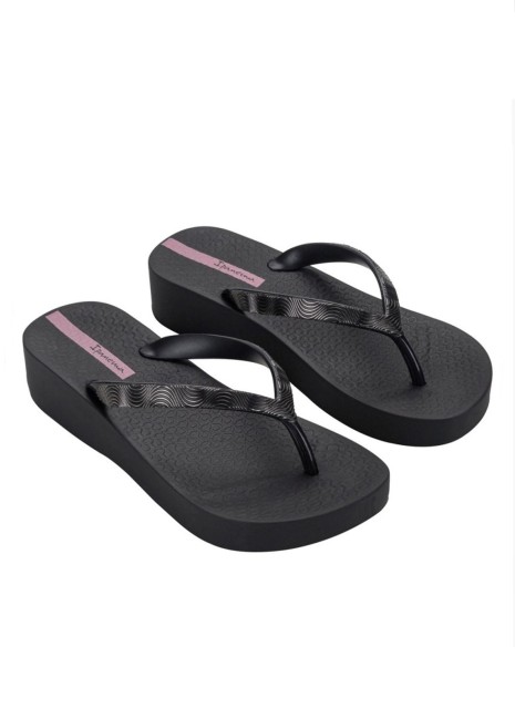 Chancla Ipanema Mesh X Plat Fem preto