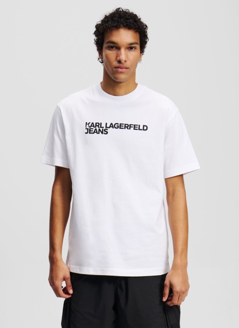 T-shirt Karl Lagerfeld KLJ Reg SS Essential Tee blanc