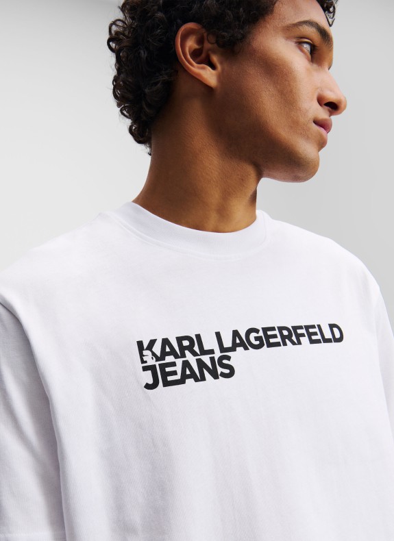 T-shirt Karl Lagerfeld KLJ Reg SS Essential Tee blanc