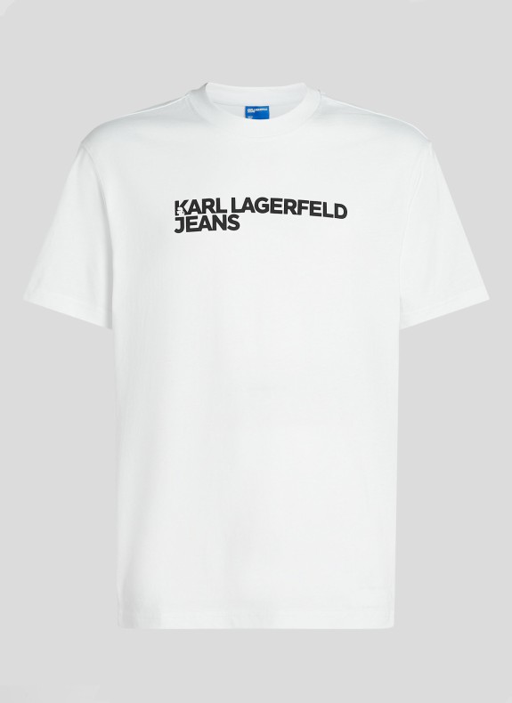 T-Shirt Karl Lagerfeld KLJ Regel SS Essentielle tee weiß