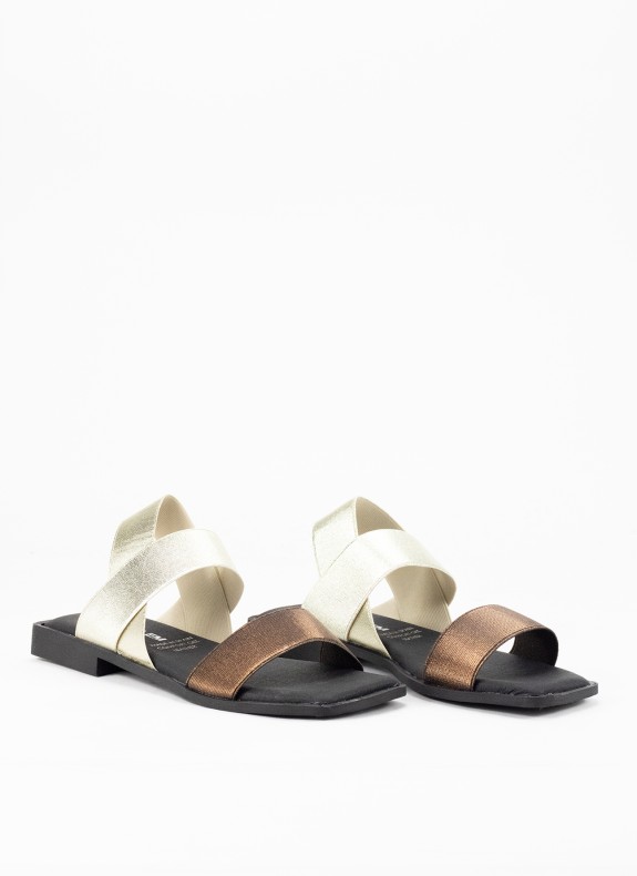Fußsandal für Frauen in Gold Farbe