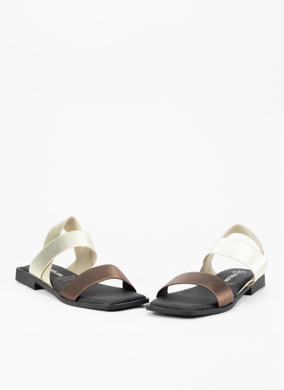 Sandale pour Femme en Couleur Or