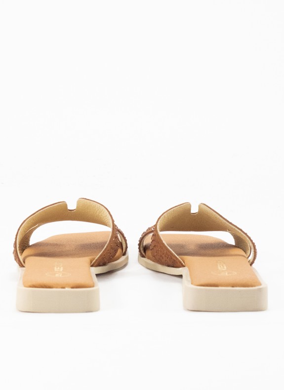 Sandalia Skin Plana per le donne in colore Taupe