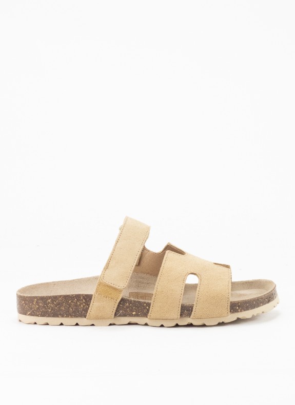 Sandale en Cuir pour Femme en Couleur Cuir Suédé