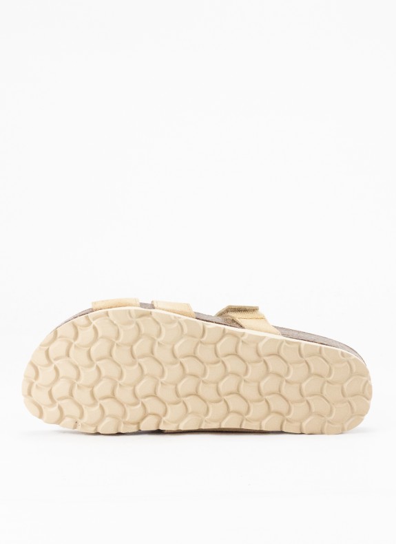 Sandalia de Piel para Mujer en Color Cuero Serraje