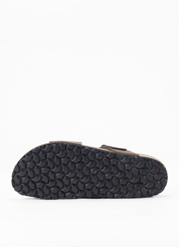 Sandale en Cuir pour Homme en Couleur Marron