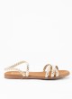 Sandale pour Femme en Couleur Or
