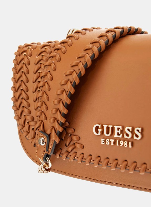 Bandolera Guess Tatum Convertible Xbody Flap couro