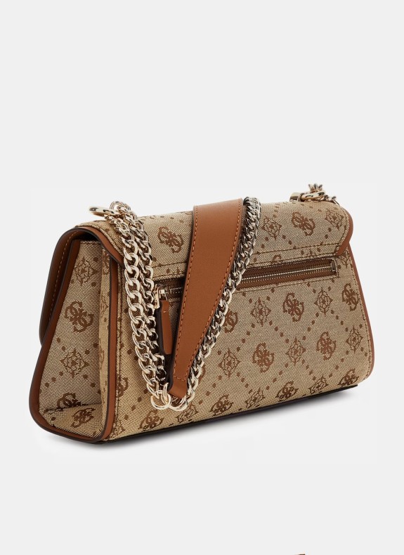 Bandolera Guess Neda Convertible Xbody Flap camel