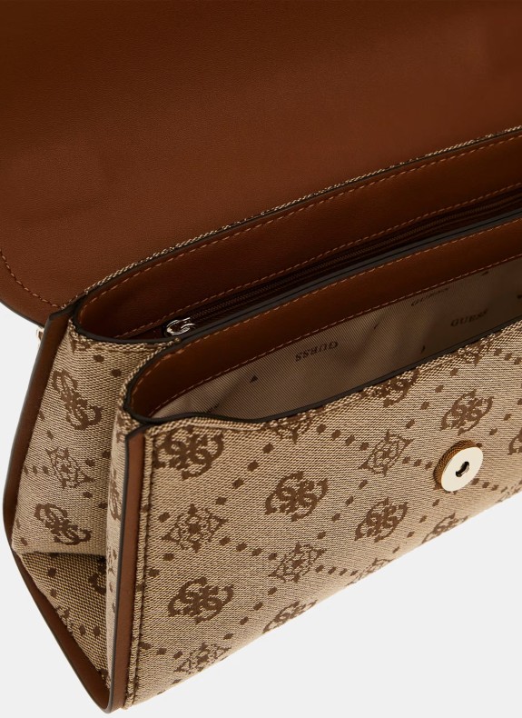 Bandoulière Guess Neda Convertible Xbody Flap camel