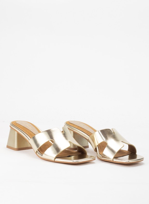 Sandali Bacon per le donne in colore oro