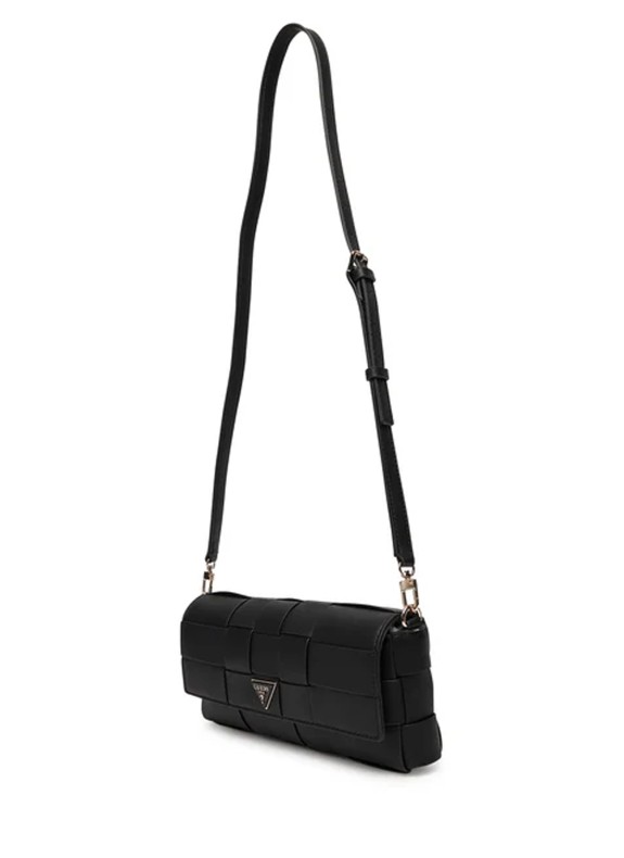 Sac bandoulière GUESS Maylee Flap pour Femme en Noir