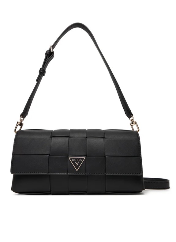Sac bandoulière GUESS Maylee Flap pour Femme en Noir